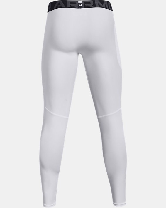 Men's HeatGear® Armour Leggings, White, pdpMainDesktop image number 6